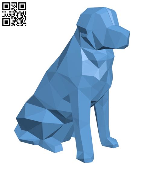 Low Poly Dog - Beto H002060 file stl free download 3D Model for CNC and 3d printer