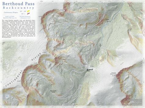 Berthoud Pass Backcountry Ski Map by Trail Note Maps | Avenza Maps