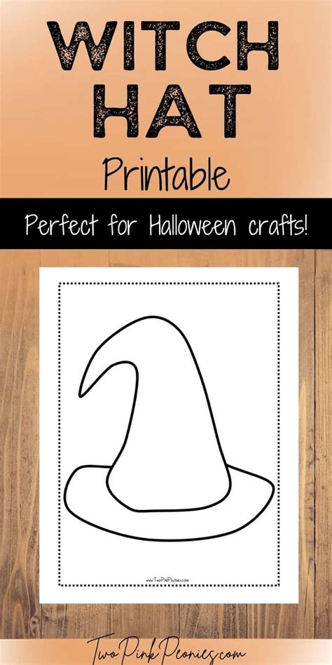 Witch Hat Printable Template {perfect for Halloween, INSTANT download}