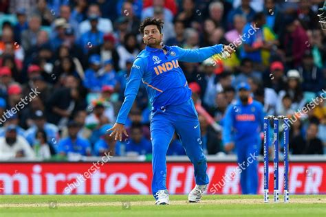 Kuldeep Yadav India Bowling During Icc Editorial Stock Photo - Stock ...