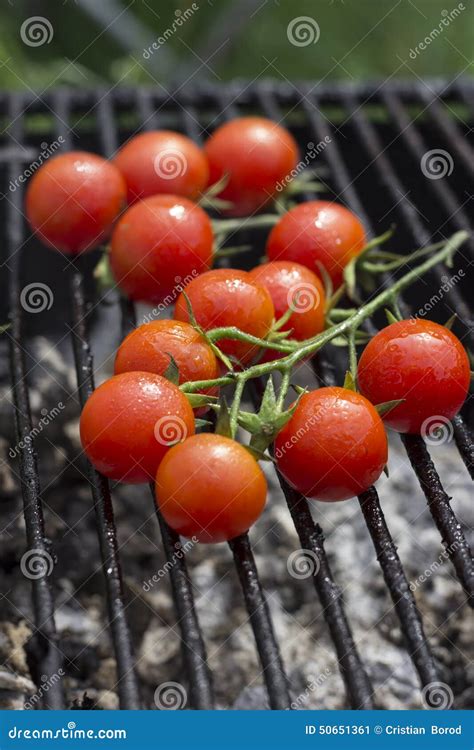 Tomato grill stock image. Image of garnish, meal, dish - 50651361