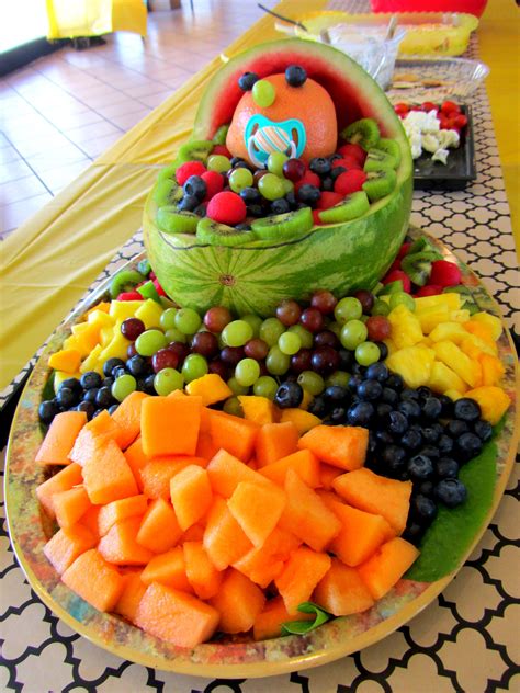 Fruit Platter - baby shower New Fruit, Fruit And Veg, Fresh Fruit, Baby Shower Fruit Tray, Baby ...