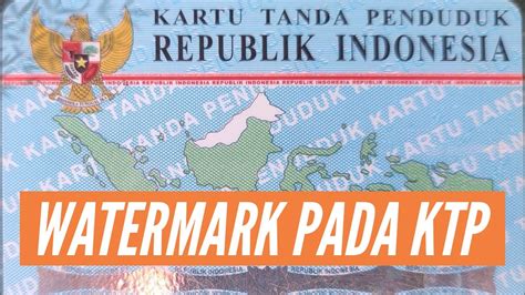 Cara Memberi Watermark Pada KTP, WAJIB TAHU! (Tutorial Adobe Photoshop ...