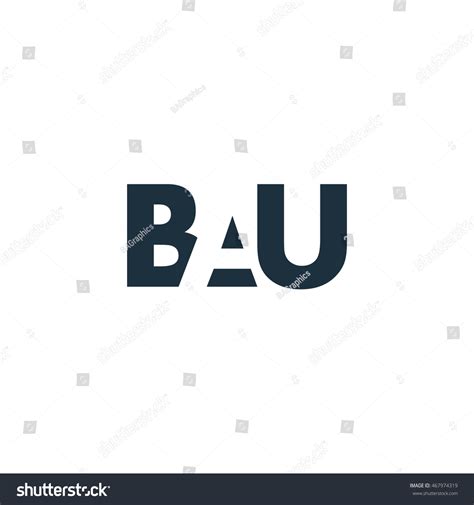 Bau Logo Vector Graphic Branding Letter Stock Vector (Royalty Free) 467974319 | Shutterstock