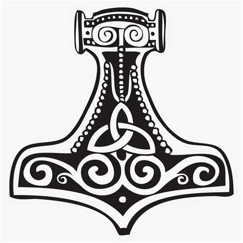 Norse Mythology Mjolnir Symbol, Norse Symbol For Mjolnir, HD Png ...