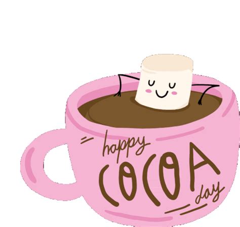 Happy Cocoa Day Hot Cocoa Sticker - Happy Cocoa Day Hot Cocoa Hot ...