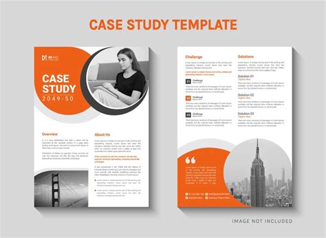 Premium Vector | A case study template for a book