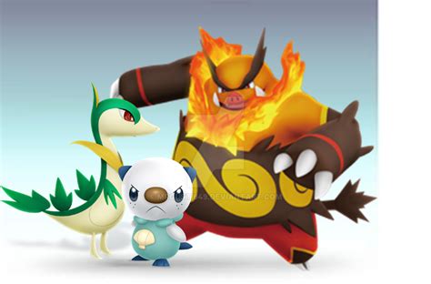 Pokemon Black and White Starters in SSBB by MRGUSTI649 on DeviantArt