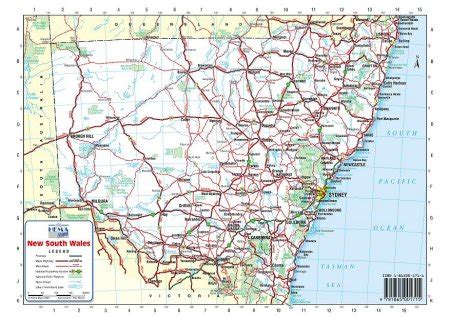 Large Detailed Map Of Nsw