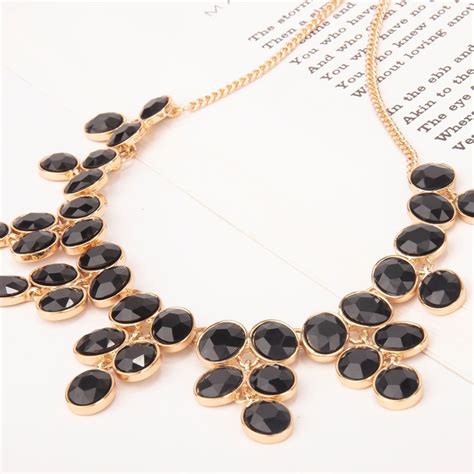 Buy Gold-Toned & Black Gold-Plated Necklace Online at LillyandSparkle