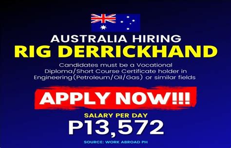 Hiring Rig Derrickhand in Australia