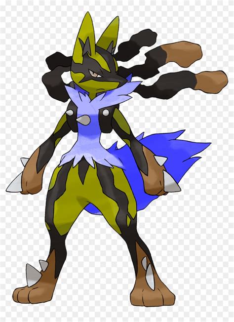 Pokemon - Lucario Shiny Mega Evolution, HD Png Download - 962x1280(#1067299) - PngFind