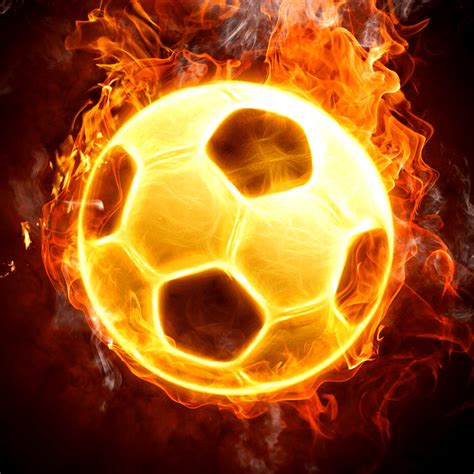 Soccer Ball On Fire Wallpapers on WallpaperDog