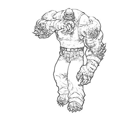 Strong Killer Croc in Bane Batman Coloring Pages | Best Place to Color