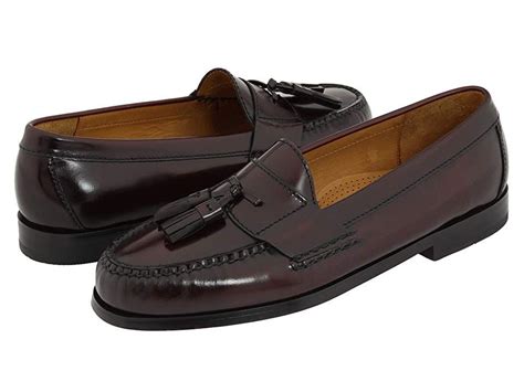 Cole Haan Pinch Tassel (Burgundy) Men's Slip-on Dress Shoes ...