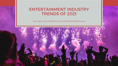 Entertainment Industry Trends of 2021 | Steven Gagnon | Element Media ...