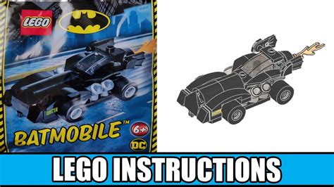 LEGO Instructions | DC Comics Super Heroes | 212223 | Batmobile (LEGO Magazine) - YouTube