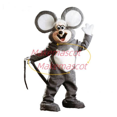 Enthusiastic Chuck E. Cheese Mascot Costume