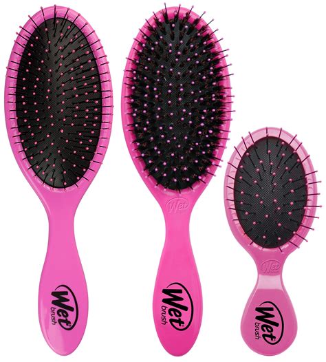 Wet Brush Original Detangler 3-Piece Set, Pink – BrickSeek