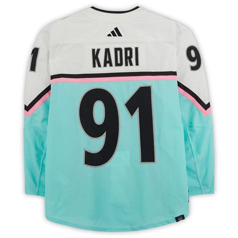 Nazem Kadri Pacific Division Player-Issued #91 White Jersey from the 2023 NHL All-Star Game on ...