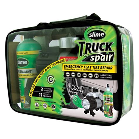 Slime® 50063 - Flat Tire Repair Kit with 24 oz. Bottle of Tire Sealant / Tire Inflator with ...