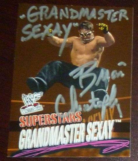 Too Cool Grandmaster Sexay Brian Christopher Signed 2001 Fleer WWF Card WWE Auto - Autographed ...