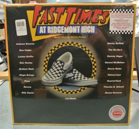 Fast Times at Ridgemont High Motion Picture Movie Soundtrack 2 X LP Vinyl Album for sale online ...