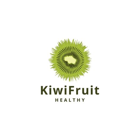 Kiwi fruit logo icon design template flat vector illustration 9577051 ...