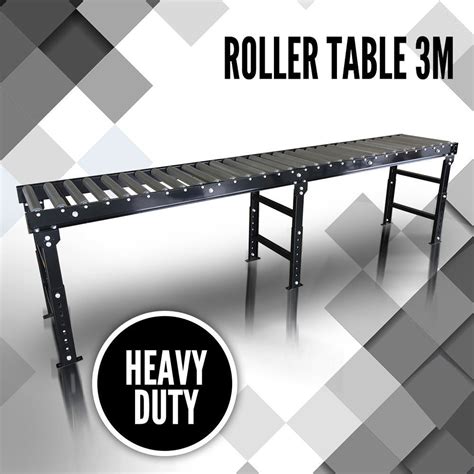 1.8m Roller Top Table, 12 Roller Heavy Duty Work Support Conveyor ...