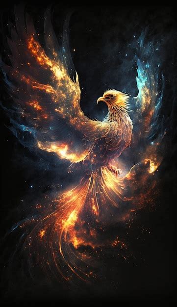 Premium AI Image | The phoenix is a symbol of the fire.