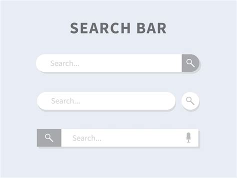 Premium Vector | Search bar design element search bar for website and ...