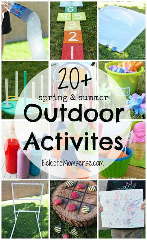 20+ Spring and Summer Outdoor Activities for Kids - Eclectic Momsense