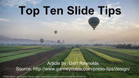 10 slide tips | PPT