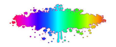 Grunge Rainbow Splatter - Openclipart