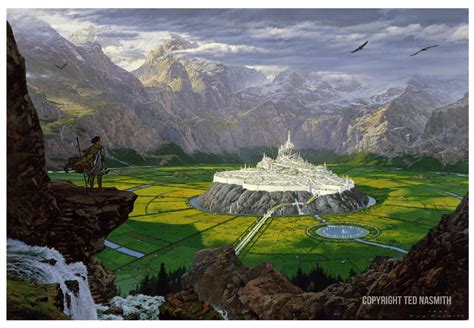 I’ve been browsing more Ted Nasmith paintings and this one of Gondolin ...