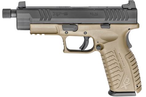 Springfield XDM 9mm 4.5 FDE Essentials Package with Threaded Barrel | Sportsman's Outdoor Superstore