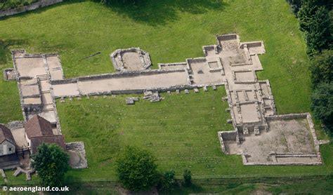 aeroengland | aerial photograph of roman villa at Great Witcombe ...