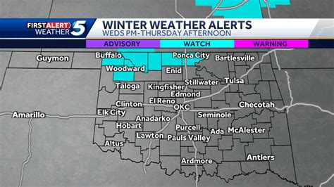 Oklahoma counties could see winter weather this week