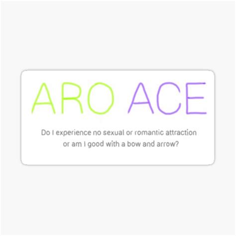 "Aro Ace Quote" Sticker by JayAceAro | Redbubble