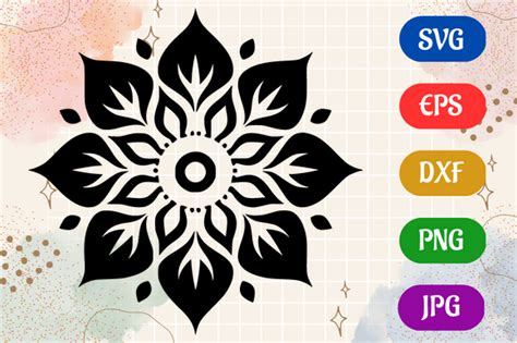 Mandala | Silhouette SVG EPS DXF Vector Graphic by Creative Oasis ...