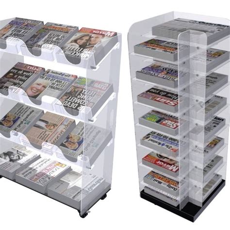 Perspex newspaper display racks. Various styles to choose from. # ...