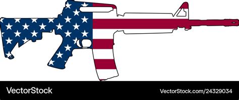 Drawing & Drafting Craft Supplies & Tools Gun Flag USA United States America Rifle Firearm ...