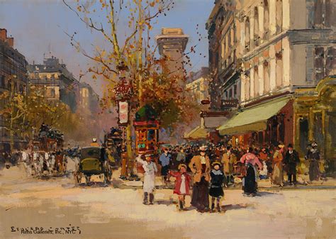 "Porte St. Denis" Edouard Leon Cortes (1882 - 1969)