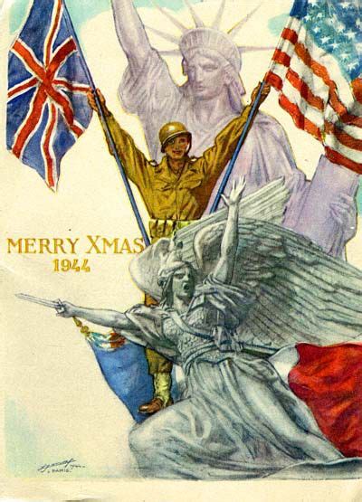 Christmas 1944 ~ WWII Christmas Card. | Patriotic christmas, Wwii posters, Vintage christmas cards