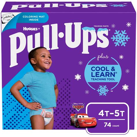 Pull-Ups Boys' Cool & Learn Training Pants, 4T-5T, 74 Ct - Walmart.com ...