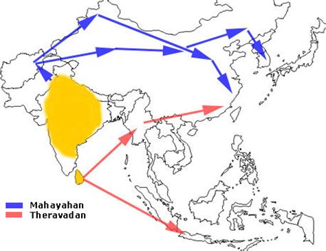 Buddhism - Maps Showing the Spread of Buddhism