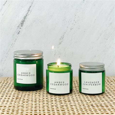 Professional candle supplier wholesale glass scented candle hot selling home decor minimalist ...