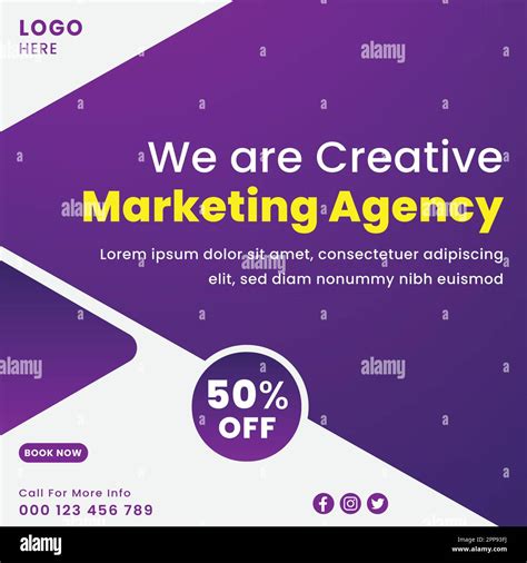 Creative Marketing Agency Post Design, Social Post Design, Flyer Design Stock Vector Image & Art ...