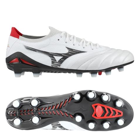 Mizuno Morelia Neo IV Beta Made in Japan FG/AG - White/Black/Chinese Red