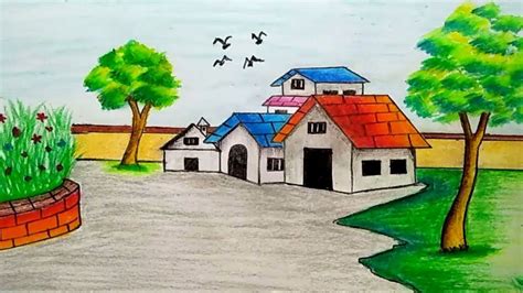 Top 999+ drawing village images – Amazing Collection drawing village ...